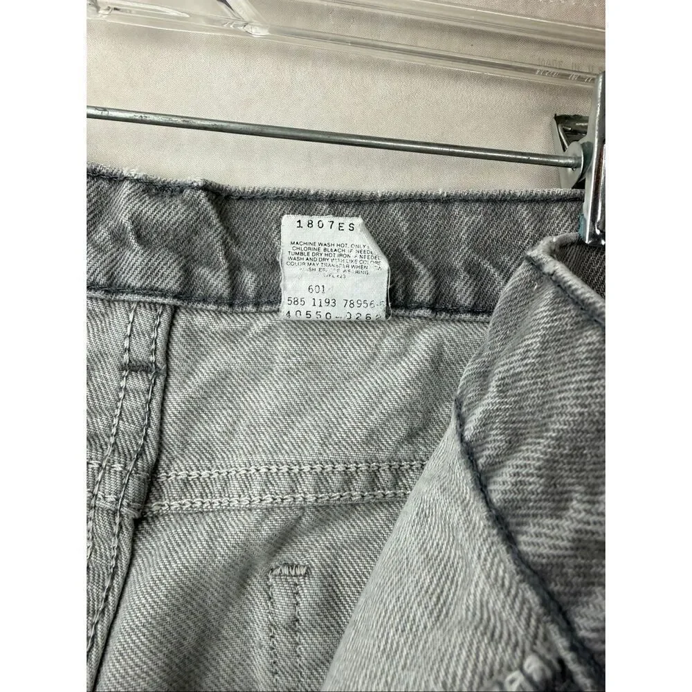 Vintage Men’s Orange Tab Levi’s 550 Light Gray RARE 34x29” 11/93